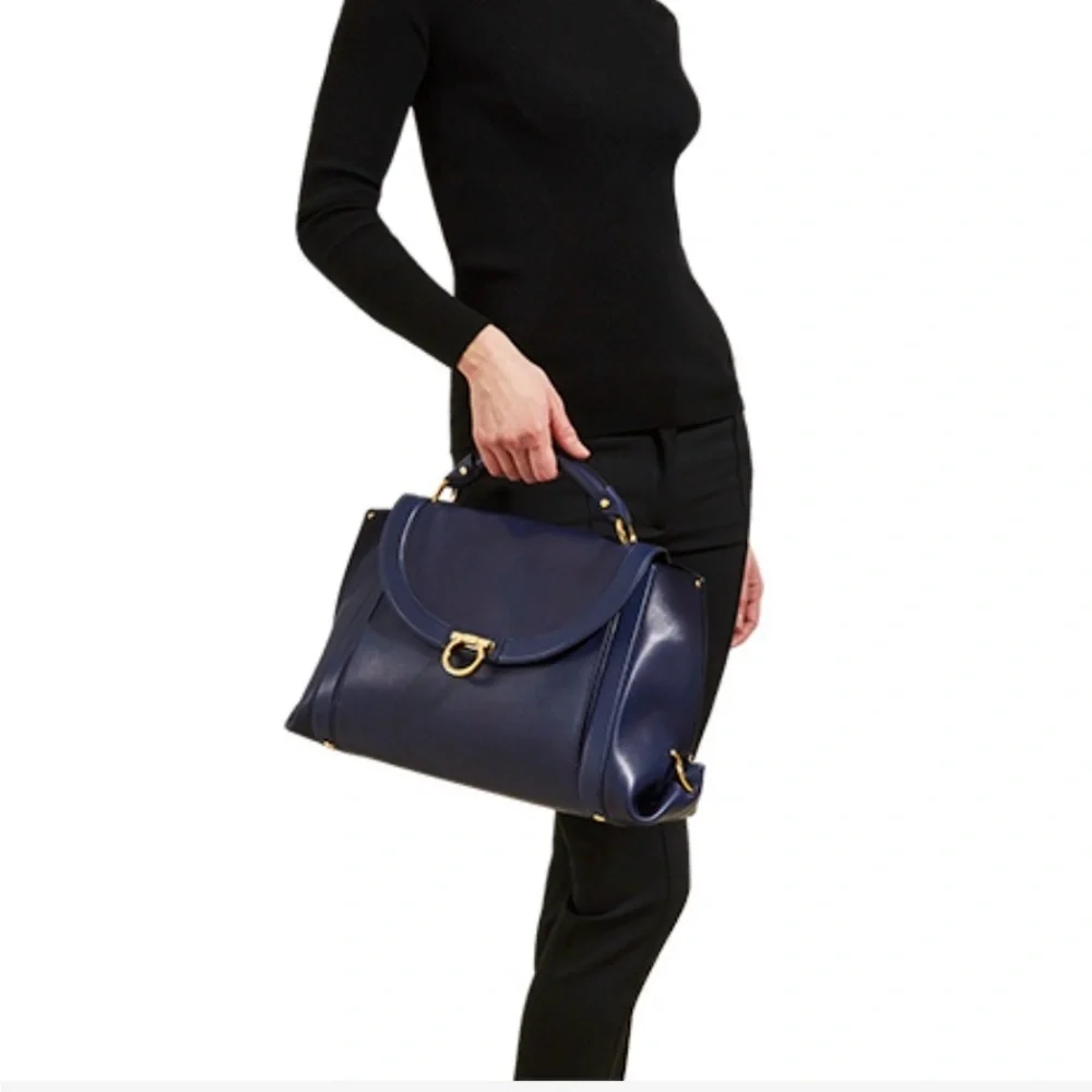 Salvatore Ferragamo Soft Sofia Leather Handbag - Picture 7 of 11